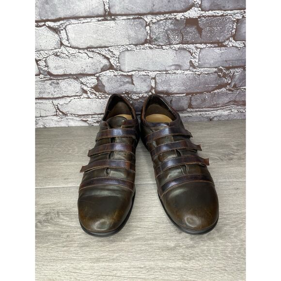 Bruno Verri Brown Leather Metallic Fashion Shoes Sneakers Men Sz 42EU/9M US